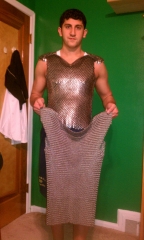 Scalemail holding Chainmail