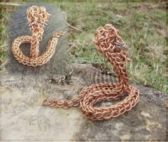 My first chainmail snake Sculpture