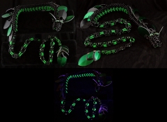 Green and Black Chainmaille Dragon