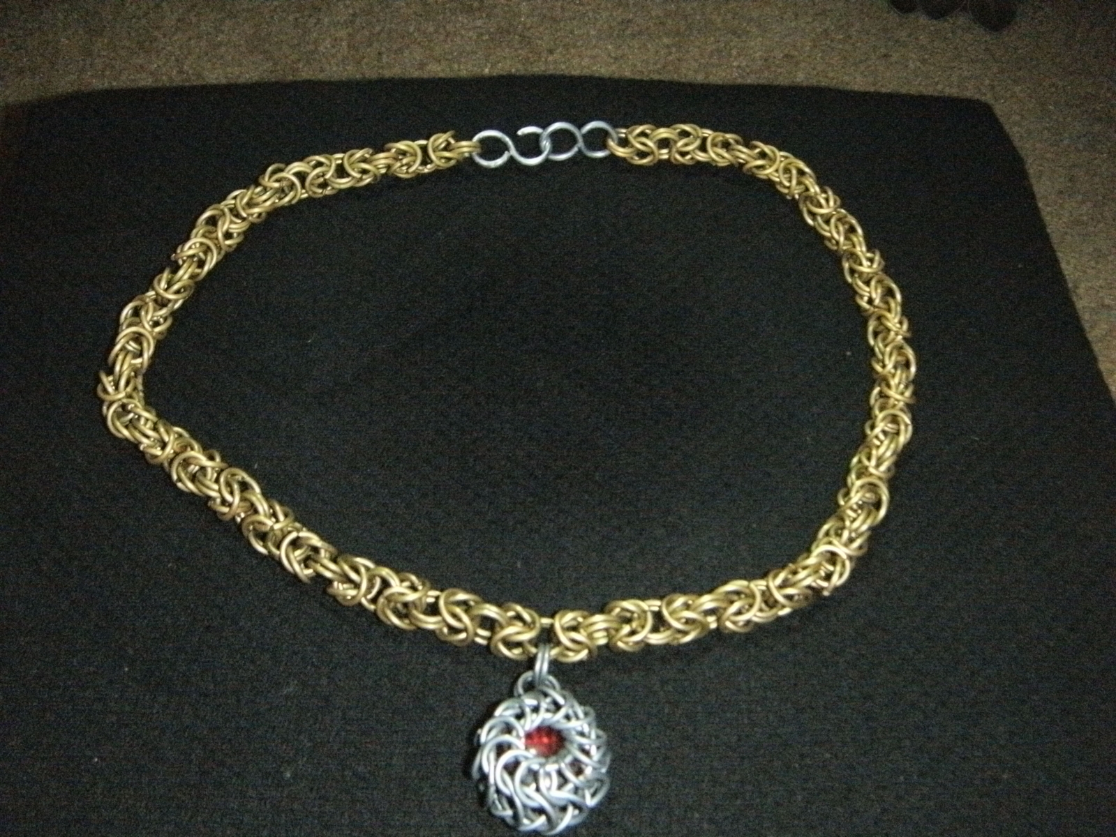 Byzantine Necklace w/ Whirlybird Pendant