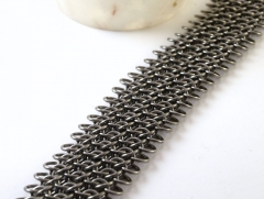 Titanium Wolfsheet Chainmaille Bracelet