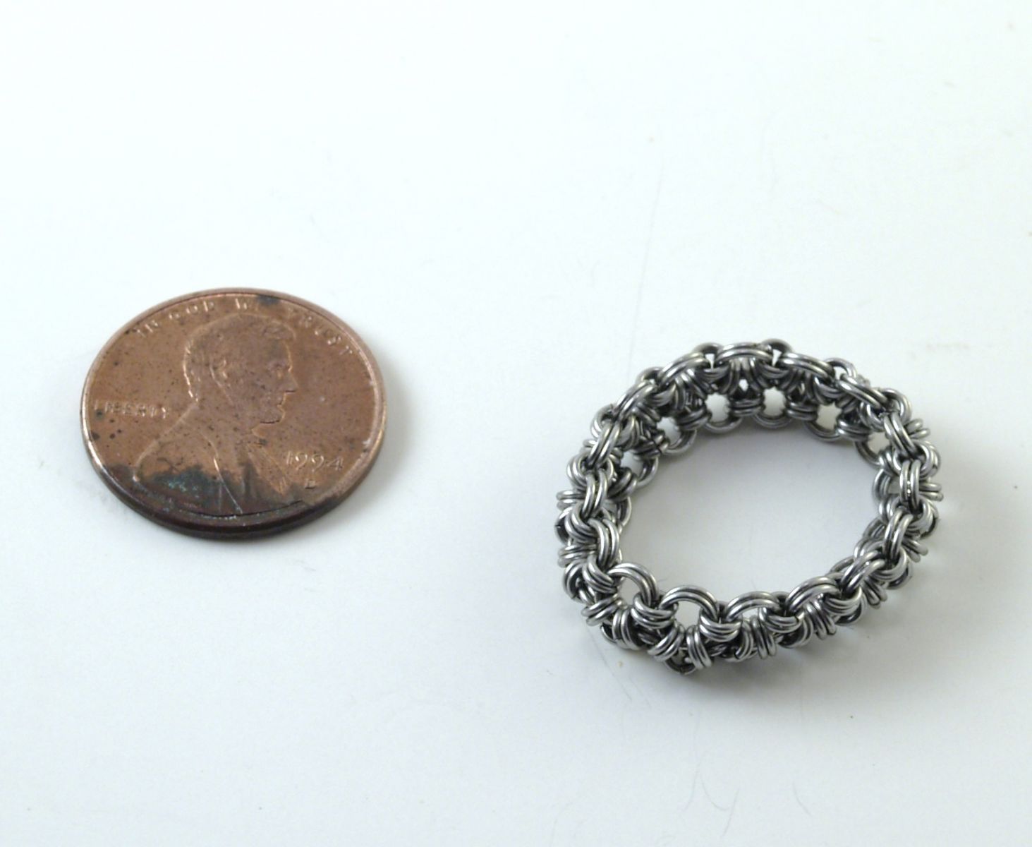 Micro Maille Japanese 8 in 2 Stainless steel ring