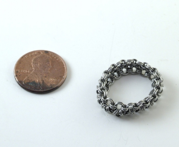 Micro Maille Japanese 8 in 2 Stainless steel ring Micro Maille Japanese 8 in 2 Stainless steel ring