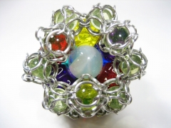 Rollable Chainmaille d12 - Inner Marble