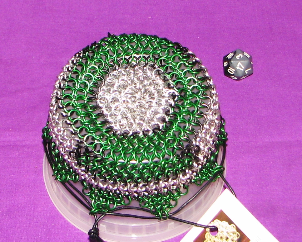 Classic Green Lantern Bag, Bag made by Kittensoft Chainmail