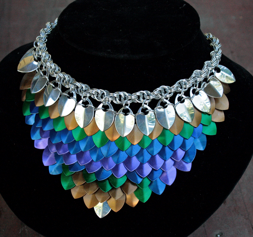 Peacock Scale Necklace
