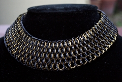 Black and Gold Dragonscale Choker