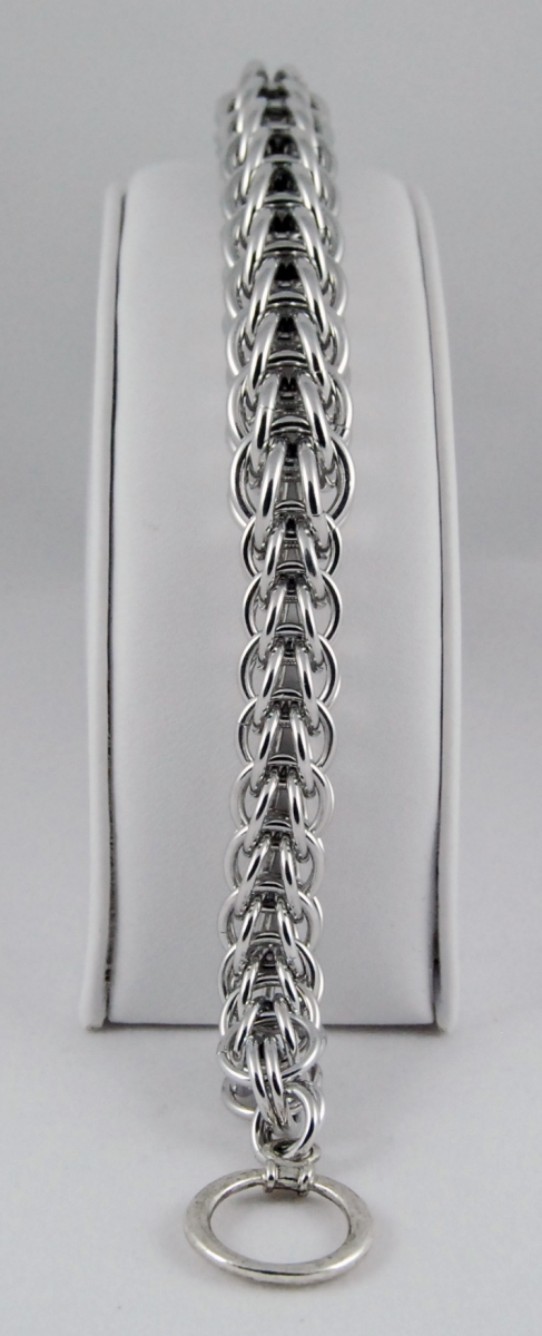Full Persian Tapered Bracelet in Bright Aluminum