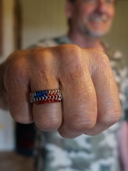 Dads flag ring